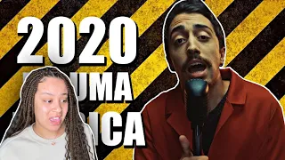 BRITISH GIRL 🇬🇧 REACTS TO  2020 EM UMA MÚSICA | Reaction