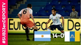 Argentina vs Islas Canarias - Goles y mejores jugadas - Amistoso
