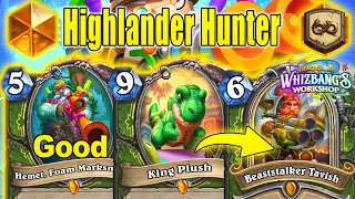 NEW Hunter Legendry Minions Are Perfect In My Highlander Deck At Whizbang's Workshop | Hearthstone