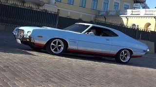 1972 Ford Gran Torino Sport - startup and great exhaust sound!