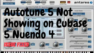 Autotune 5 Not Showing on Cubase 5 Nuendo 4 after adding path from Plugin Manager #cubase #nuendo