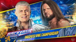 Cody Rhodes Vs. AJ Styles  / UC Match - WWE Backlash 2K24 Simulation