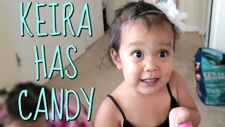 When Keira has Candy! - July 29, 2016 - ItsJudysLife Vlogs