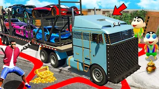 GTA 5 : Anything FRANKLIN Can Fit In The STAR Circle SHINCHAN will Pay For it in GTA 5! (GTA 5 mods)