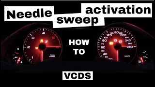 Audi A4 B8 mods - How to Activate needle sweep gauge test