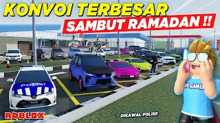 CARMEET DAN KONVOI MOBIL CUMI SPESIAL SAMBUT RAMADAN DIKAWAL POLISI !! ROLEPLAY CDID - Roblox