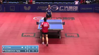 2014 Russia Open WS R1 LI Xue FRA vs NOSKOVA Yana RUS