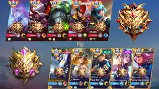 TOP GLOBAL SABER VS ENEMIES HIGH RANK AND TOP GLOBAL HEROES!! (interesting match)