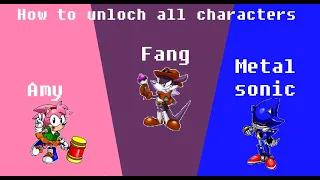 Como desbloquear los personajes secretos en sonic robo blast 2 especial 20 subs