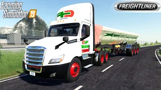 Farming Simulator 19 - FREIGHTLINER CASCADIA P4 DAY CAB Transporting Asphalt