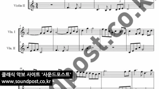 더클래식(The Classic) -마법의 성(Magic Castle) 악보(score): violin, violin