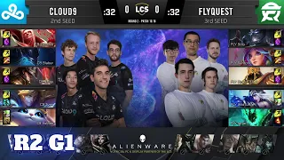 Cloud 9 vs FlyQuest - Game 1 | Round 2 Playoffs S10 LCS Summer 2020 | C9 vs FLY G1