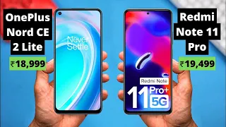 Redmi Note 11 Pro Plus vs OnePlus Nord CE 2 Lite | Under 20,000 👌👌