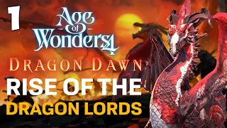 RISE OF THE DRAGON LORDS! Age of Wonders 4 -  Story Realm 2: Rise of the Godir Gameplay #1