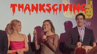 THANKSGIVING movie premiere Eli Roth, Addison Rae, Milo Manheim, Nell Verlaque & cast -11/14/2023 4K