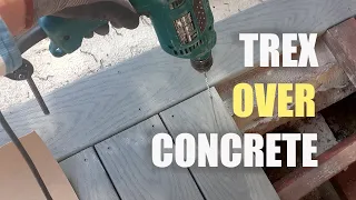 How to Install Trex over Concrete