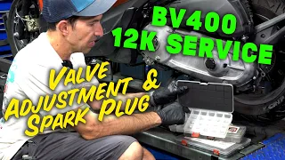 Piaggio BV400 12K Service PART 2 Valve Adjustment & Spark Plug