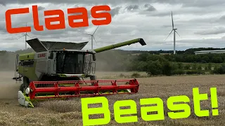 Claas Combines Out! Baler Breakdown… lots of Oil!