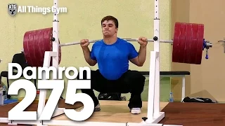 Nathan Damron (88kg) 275kg Back Squat Squat 2016 Junior World Weightlifting Championships