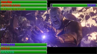 Avengers vs Thanos (Battle on Titan) With Healthbars Part 1