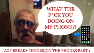 AGP BREAKS PHONES/ON THE PHONES PART 1