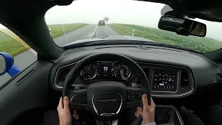 DODGE CHALLENGER 5.7 (2019) | POV TEST DRIVE IN FOG | АТМОСФЕРНАЯ ПОЕЗДКА НА ДОДЖ ЧЕЛЛЕНДЖЕР