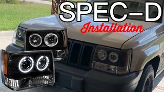 1998 Jeep Grand Cherokee | Spec-D projector headlight install