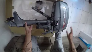 Unboxing, Comprei um motor de popa Hidea 4 HP pra colocar no meu caiaque Mako. será que vai prestar?