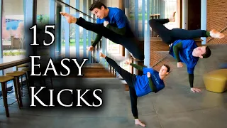 15 EASY KICKS | Tricking Tutorial