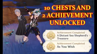 As you Wish and A Distant Sea Shepherds Treasure Hidden Achievement Genshin Impact