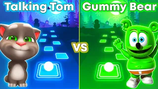 Talking Tom vs Gummy Bear | Tiles Hop EDM Rush