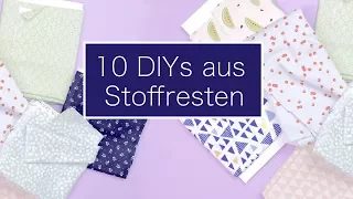 10 Last Minute Geschenke aus Stoffresten | Nastjas Nähtipps #WirMachenWeihnachten