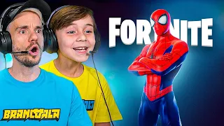 SPIDERMAN NO FORTNITE COM BRANCOALA E MARCOS - Família Brancoala Games