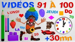 Foufou - Apprendre aux enfants tout en s'amusant (Learn with Fun For Kids - Videos 91-100) 4k