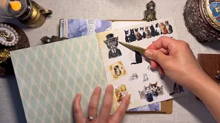 다꾸 ASMR | 고양이 신사 | A gentle cat | #scrapbooking #ASMR #journaling