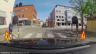 Bad road users caught on dashcam in Sweden, Växjö Part-3