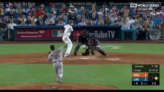 Corey Seager Go-Ahead 2-Run Homerun | Dodgers vs Astros Game 2 World Series