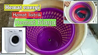 membuat pengering pakaian atau spiner manual tanpa listrik, ide kreatif #azzammifzalchannel