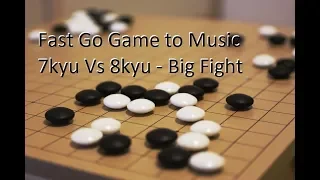 Fast Go Game on KGS - 7kyu Vs 8kyu - Crazy KO Fight and Big Kill