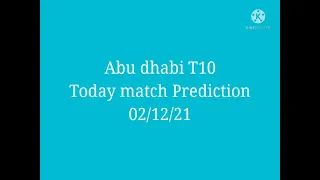 Abu-Dhabi vs Delhi Bulls 2 nov match Prediction Abu dhabi T10 league