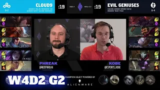 Cloud 9 vs Evil Geniuses | Week 4 Day 2 S11 LCS Spring 2021 | C9 vs EG W4D2