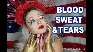 Blood, Sweat and Tears Makeup TuTORIal (ToriMichelleMUA)