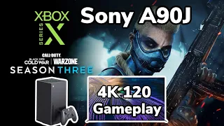 Sony A90J | COD Cold War 4K 120 Gameplay!