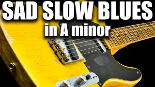 Deep & Sad Slow Blues Backing Track in A minor SZBT 1048