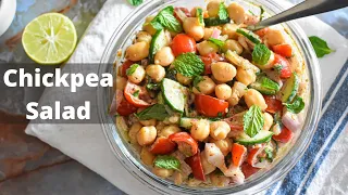 Mediterranean Chickpea Salad - High Protein Diet - Chickpea Salad