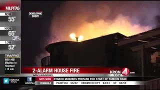 2-Alarm Fire Burning in San Leandro