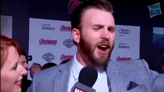 Chris Evans being drunk at the ‘Avengers: Age Of Ultron' premiere