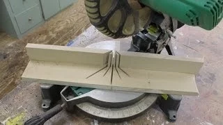 How to make a "sacrificial fence" for your chop saw.