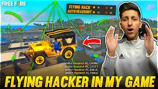 I Meet Flying Hacker In Free Fire😱 , Diamond Hack 💎, Wall Hack , Headshot Hack - Garena Free Fire