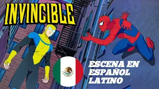 Invencible se encuentra con Spider-Man | Invencible temporada 2  Escena en Español Latino